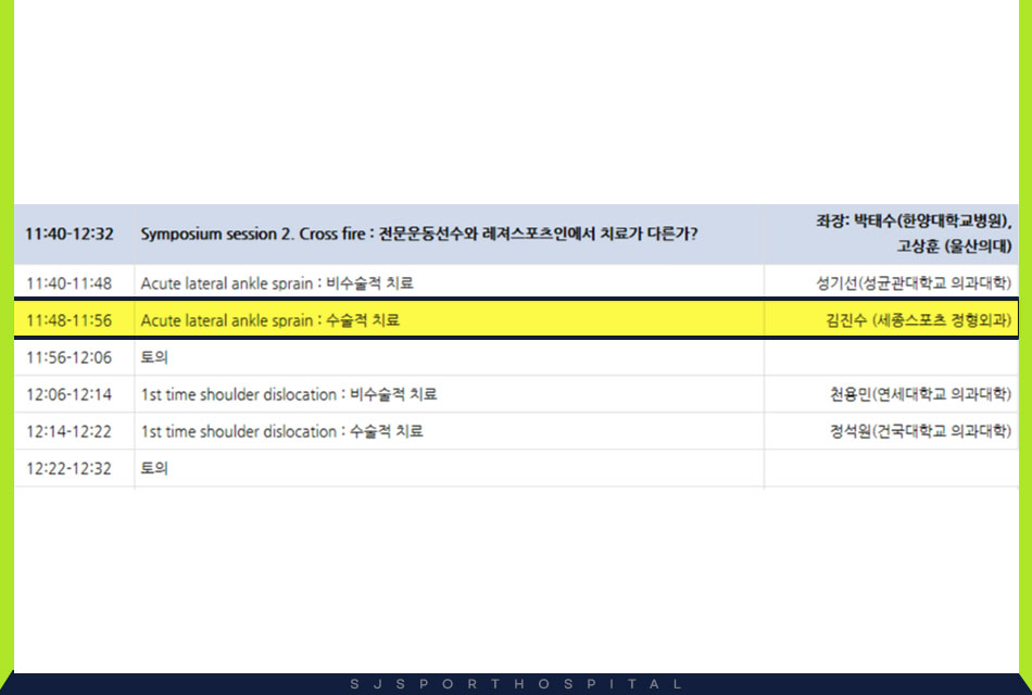 원장님 2021년 대한정형외과학회와 대한스포츠의학회 춘계학술대회 발표3