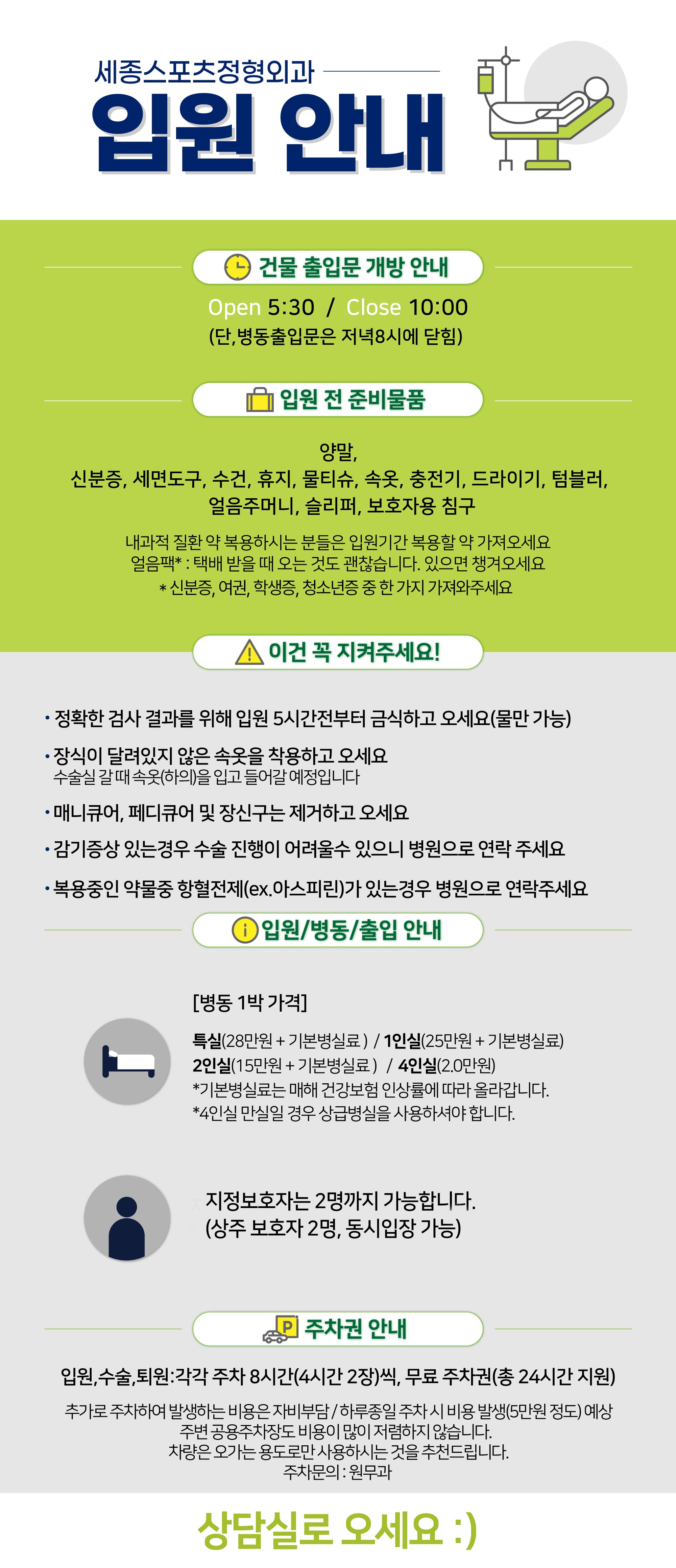 patient guide hospitalization ankle pre1d 50p